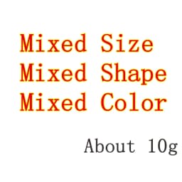 Mixed Color & Size & Shape Total About 10G Loose Austria Crystal Beads Glass Seed Beads For Kids Jewelry DIY Making Accessorie
