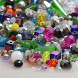 Mixed Color & Size & Shape Total About 10G Loose Austria Crystal Beads Glass Seed Beads For Kids Jewelry DIY Making Accessorie