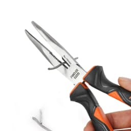 6/8" Bent Nose Pliers Clamp Tools Wire Stripper Nippers Multifunctional Bent Cutting Plier Wire Cutter Long Nose Plier Hand Tool