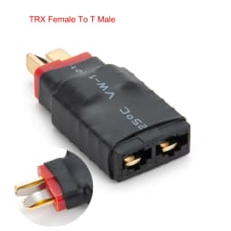 MIBIDAO EC5 to T Deans Female Male Connector RC Lipo Battery Control Parts Banana Plug Adapter