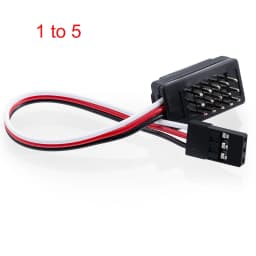 MIBIDAO EC5 to T Deans Female Male Connector RC Lipo Battery Control Parts Banana Plug Adapter