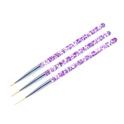 3pcs/Set Acrylic French Stripe Nail Art Line Painting Pen 3D Tips Manicure slim Line Drawing Pen UV Gel Brushes Painting Tools
