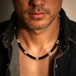 Collar Hombre Bohemia White Black Soft Polymer Beads Necklace Men Collier Homme Male Necklace for Men Women Collana Uomo
