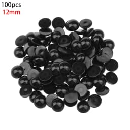 Free Shipping 100Pcs 3-12mm Black Plastic Safety Eyes For Bear doll Animal Puppet DIY Crafts Children Kids Toys Eyes Accessories