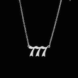 Statement Angel Number 7 Gold Pendent Chain Necklace Choker For Women Summer Stainless Steel Girl Necklace Fashion Jewelry