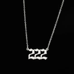 Statement Angel Number 7 Gold Pendent Chain Necklace Choker For Women Summer Stainless Steel Girl Necklace Fashion Jewelry