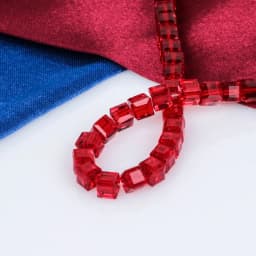 4/6/8/10mm Crystal Glass Square Beads Spacer For Women Jewelry Making DIY Accessories Wholesale Crafts Cube Bead Necklace