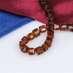 4/6/8/10mm Crystal Glass Square Beads Spacer For Women Jewelry Making DIY Accessories Wholesale Crafts Cube Bead Necklace