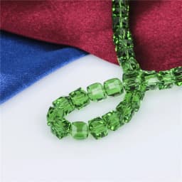 4/6/8/10mm Crystal Glass Square Beads Spacer For Women Jewelry Making DIY Accessories Wholesale Crafts Cube Bead Necklace