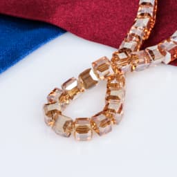 4/6/8/10mm Crystal Glass Square Beads Spacer For Women Jewelry Making DIY Accessories Wholesale Crafts Cube Bead Necklace