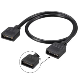 0.3M 0.5M 1M 3M 5M 3Pin 4Pin LED RGB RGBW Male to Male / Female to Female Extension Connector Cable with Needles