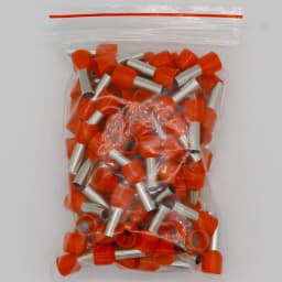 E10-12 Tube Insulating Insulated Terminals 10MM2 Cable Wire Connector 100PCS/Pack Insulating Crimp Terminal Connector E-