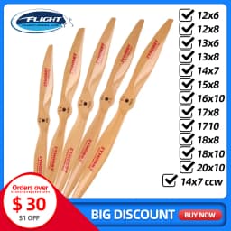 1Pc Electric RC Airplane Propeller Wooden Prop CW 14x7 16x10 12x6 12x8 13x6 17x8 18x8 18x10 20x10 For Fixed Wing Aircraft