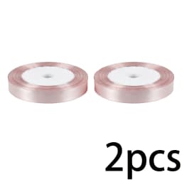 (25 Yards/Roll) Pink Meat Single Face Satin Ribbon Wholesale Gift Wrapping Christmas Ribbons