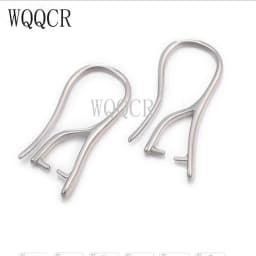 Free Fast Shipping Wholesale 10PCS Lot 925 Silver Color Jewelry DIY Findings Pinch Bail Hook Earring Earwires For Beads