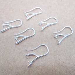 Free Fast Shipping Wholesale 10PCS Lot 925 Silver Color Jewelry DIY Findings Pinch Bail Hook Earring Earwires For Beads