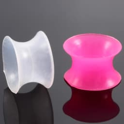 2Pcs/lot Silicone Tunnels for Ear Flexible Flesh Ear Plugs and Tunnels Earlets Expander Stretcher Ear Dilations Piercing Jewelry