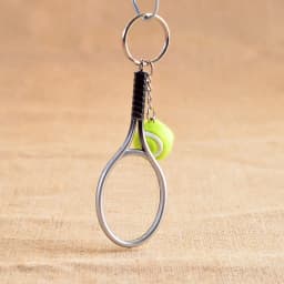 Cute Sport Mini Tennis Racket Pendant Keychain Keyring Key Chain Ring Finder Holer Accessories Gifts for Teenager Fan #1-17162