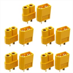 10PCS XT60 Battery Connector Male Plug Gold-plated Connector DIY Connecting Part for RC Aircraft Drone Accessories