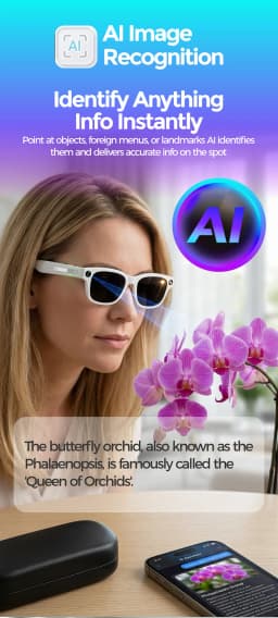 New AI Smart Glasses 8MP HD Camera 4K Shooting Real-Time Translation Conversation Recording Music Play Smart Eyewear