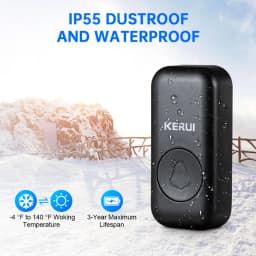 KERUI M525 Outdoor Wireless Doorbell Waterproof Smart Home Door Bell Chime Kit LED Flash Security Alarm Welcome House Melodies