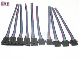 2pin 3pin 4pin 5pin 6Pin led connector Male/female JST SM 2 3 4 5 6Pin Plug Connector Wire cable for led strip light Lamp Driver