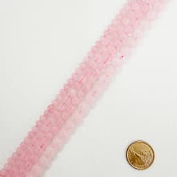 Natural Color (Not Dyed) Pink Rose Quartz Crystals Loose Beads Stone 15" Strand 3 4 6 8 10 12 MM Pick Size For Jewelry Making
