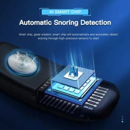 1pc Electric Throat Anti-Snoring Device EMS Pulse Stop Snore Sleep Instrument Hanging Ear Anti-Snoring Device Snoring Corrector