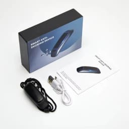 1pc Electric Throat Anti-Snoring Device EMS Pulse Stop Snore Sleep Instrument Hanging Ear Anti-Snoring Device Snoring Corrector