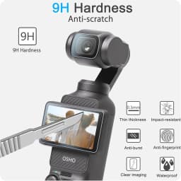 Tempered Glass Screen Protector for DJI Osmo Pocket 4 Scratch-resistant 9H Protective Film for DJI Osmo Pocket 3 Accessories