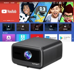 Touyinger Q13W 3800ANSI 4K Projector Android 15 3G+128G Sealed Optics 2.1CH Smart Home Theater WiFi Bluetooth Beamer