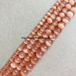 18 Styles White Cat Eye Glass Round Loose Beads 4 6 8 10 12mm 7.5" or 15" Pick Length and Size For Jewelry Making DIY