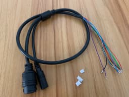 LAN cable for CCTV IP camera board module extra wires for POE Mid-Span type 4/5(+) 7/8(-) power supply
