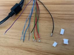 LAN cable for CCTV IP camera board module extra wires for POE Mid-Span type 4/5(+) 7/8(-) power supply