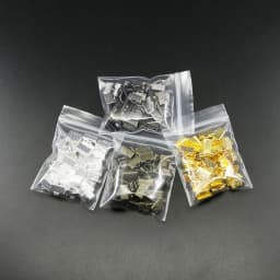 50pcs/lot Crimp Beads Cove Clasps Cord Leather Clip Necklace Bracelet Connectors End Caps For DIY Jewelry Findings Supplies