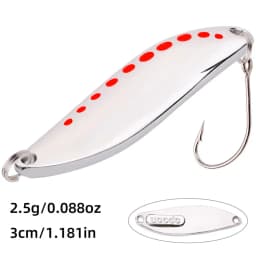 1Pcs Metal Spinner Spoon Fishing Lures 2.5g-30g Gold Silver Artificial Bait With Feather Treble Hook Trout Pike Bass Tackle