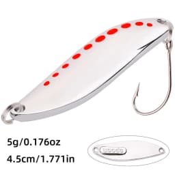 1Pcs Metal Spinner Spoon Fishing Lures 2.5g-30g Gold Silver Artificial Bait With Feather Treble Hook Trout Pike Bass Tackle
