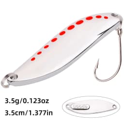 1Pcs Metal Spinner Spoon Fishing Lures 2.5g-30g Gold Silver Artificial Bait With Feather Treble Hook Trout Pike Bass Tackle