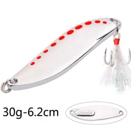 1Pcs Metal Spinner Spoon Fishing Lures 2.5g-30g Gold Silver Artificial Bait With Feather Treble Hook Trout Pike Bass Tackle