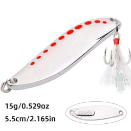 1Pcs Metal Spinner Spoon Fishing Lures 2.5g-30g Gold Silver Artificial Bait With Feather Treble Hook Trout Pike Bass Tackle