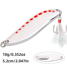 1Pcs Metal Spinner Spoon Fishing Lures 2.5g-30g Gold Silver Artificial Bait With Feather Treble Hook Trout Pike Bass Tackle