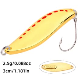 1Pcs Metal Spinner Spoon Fishing Lures 2.5g-30g Gold Silver Artificial Bait With Feather Treble Hook Trout Pike Bass Tackle