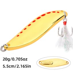 1Pcs Metal Spinner Spoon Fishing Lures 2.5g-30g Gold Silver Artificial Bait With Feather Treble Hook Trout Pike Bass Tackle