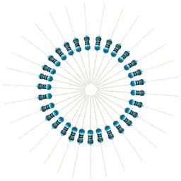 100pcs 1/4W Resistance 0.1R~2.2M 1% Metal Film Resistor Series 0.25W 1R 10R 47R 100R 220R 470R 1K 2.2K 10K 22K 100K 220K 1M ohm