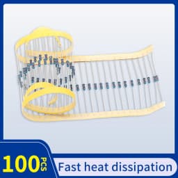 100pcs 1/4W Resistance 0.1R~2.2M 1% Metal Film Resistor Series 0.25W 1R 10R 47R 100R 220R 470R 1K 2.2K 10K 22K 100K 220K 1M ohm