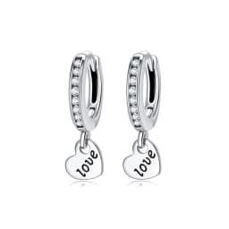 Original 925 Sterling Silver Earrings 2026 Stud Hoop Crystal Earings For Women Rose Gold Crown Heart Infinity Bee Earing Jewelry