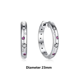 Original 925 Sterling Silver Earrings 2026 Stud Hoop Crystal Earings For Women Rose Gold Crown Heart Infinity Bee Earing Jewelry