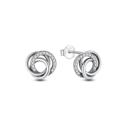 Original 925 Sterling Silver Earrings 2026 Stud Hoop Crystal Earings For Women Rose Gold Crown Heart Infinity Bee Earing Jewelry