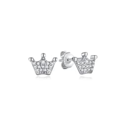 Original 925 Sterling Silver Earrings 2026 Stud Hoop Crystal Earings For Women Rose Gold Crown Heart Infinity Bee Earing Jewelry