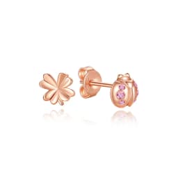 Original 925 Sterling Silver Earrings 2026 Stud Hoop Crystal Earings For Women Rose Gold Crown Heart Infinity Bee Earing Jewelry